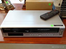 SLYVANIA VIDEO CASSETTE REOCRODER & DVD/CD PLAYER. MODEL NO. DVC850C.