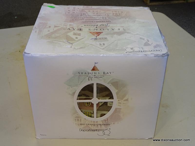 DEPARTMENT 56 SEASONS BAY COLLECTION FIRST EDITION "THE GRAND CREAMERY". ITEM NO. 53305. COMES IN