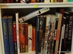 (LIBRARY) SHELF LOT OF WWII BOOKS; LOT INCLUDES- 2 VOLS OF AIR WAR, WORLD WAR II, INFERNO, A HIGHER