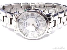 JUICY COUTURE, "TIME FOR JUICY" LADIES' QUARTZ WRISTWATCH. FEATURES LARGE, EASY-TO-READ, CRYSTAL