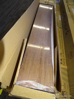[7] BOXES OF CALI BAMBOO, 5", COGNAC FOSSILIZED FINISHED BAMBOO, SOLID HARDWOOD FLOORING WITH WIDE