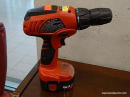 (R1) SKIL 14.4V DRILL WITH BATTERY. MODEL NO. 2566.