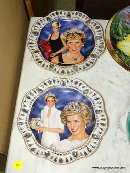 (GARAGE) COLLECTOR PLATES- 6 BIRD COLLECTOR PLATES FROM KNOWLES AND SOUTHERN LIVING AND 2 LADY DIANA