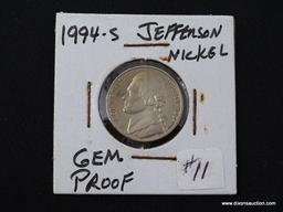 1994-S GEM PROOF JEFFERSON NICKEL.