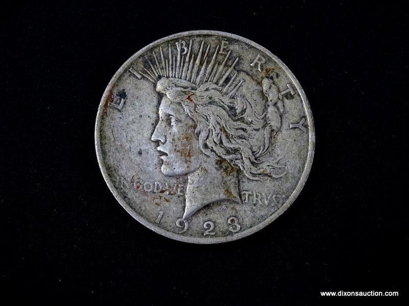 1923 PEACE SILVER DOLLAR.