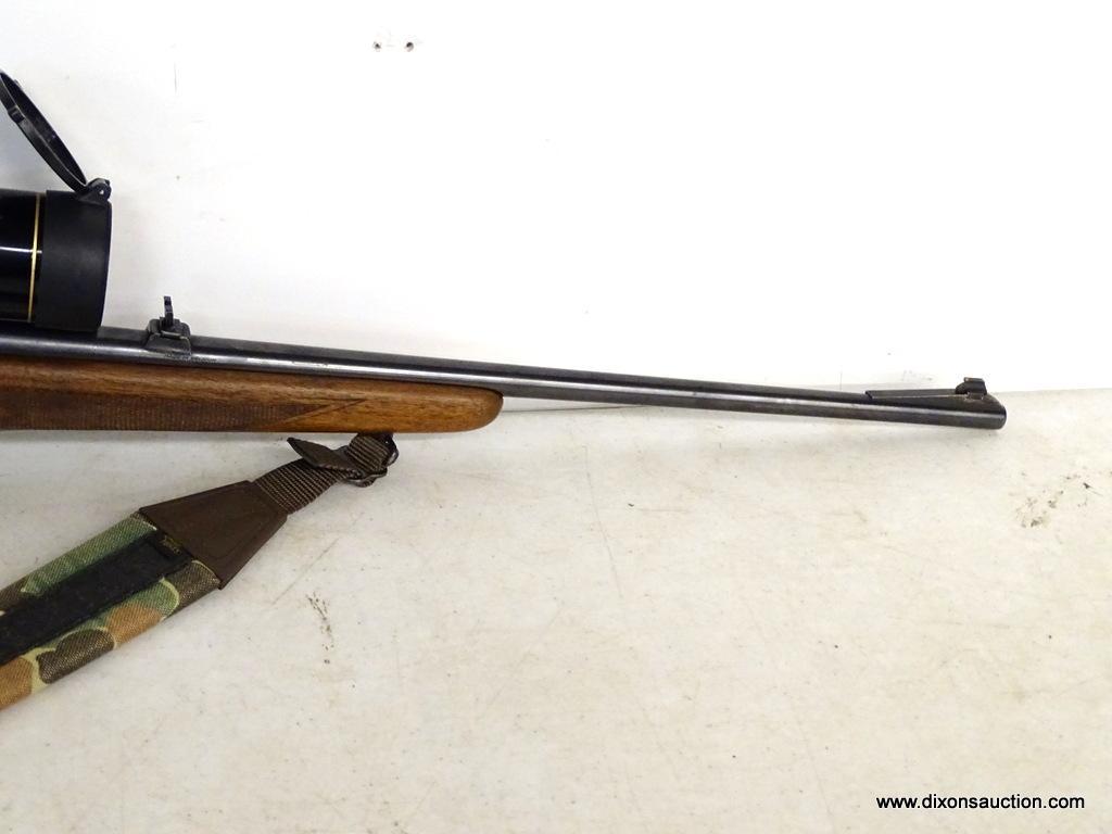 BELGIUM MAUSER BOLT ACTION .30-06 CALIBER WITH DETAILED STOCK. SERIAL #27327. COMES WITH LEUPOLD 3X9