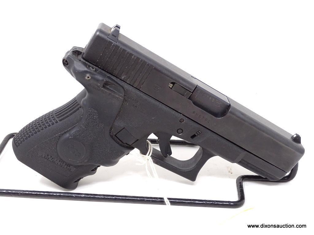 GLOCK G23 MID-SIZE .40 S&W. 4.02 IN BARREL LENGTH. SERIAL #PNG794. COMES WITH CRIMSON TRACE LG-417