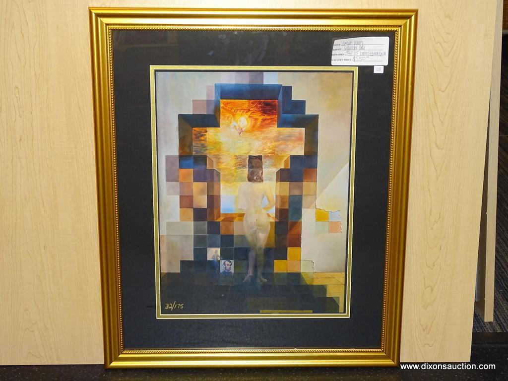 LINCOLN VISION GICLEE BY SALVADOR DALI. COA. MEASURES 22 3/4" X 27 1/4".