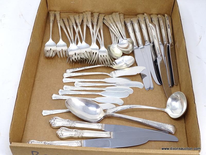 48 PC. GORHAM STERLING SILVER "GREEN BRIER" PATTERN FLATWARE SET. INCLUDES (13) SPOONS 5-3/4", (8)