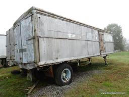 OLD TRACTOR TRAILER WITH ROUNDED FRONT. GOOD FOR STORAGE. COME PREPARED TO MOVE.