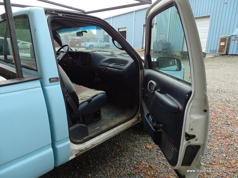 1996 CHEVY CHEYENNE 3500 PICKUP TRUCK WITH LIFTGATE. 245,786 MILES. RACK ON TOP AND A HEAVY DUTY