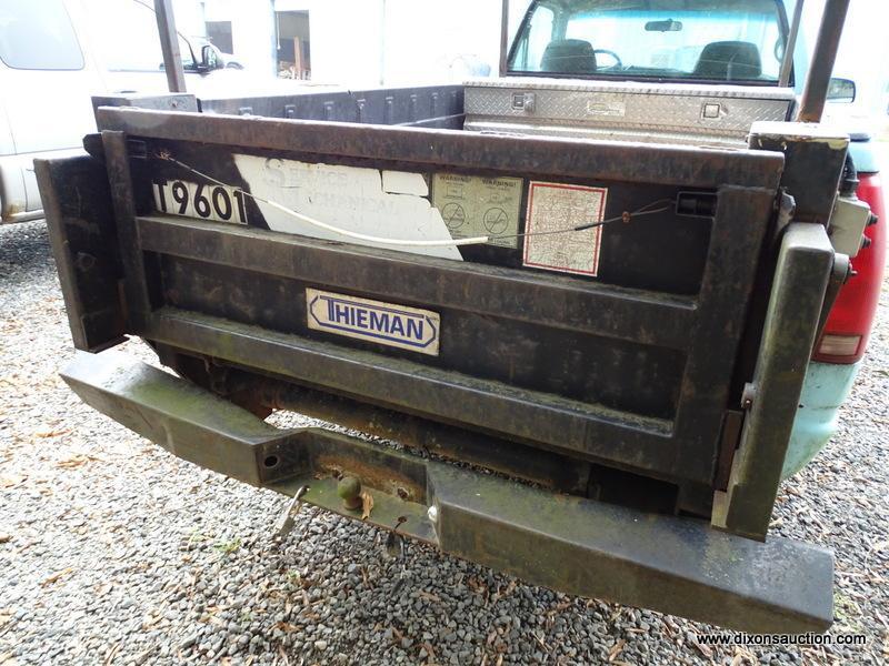 1996 CHEVY CHEYENNE 3500 PICKUP TRUCK WITH LIFTGATE. 245,786 MILES. RACK ON TOP AND A HEAVY DUTY