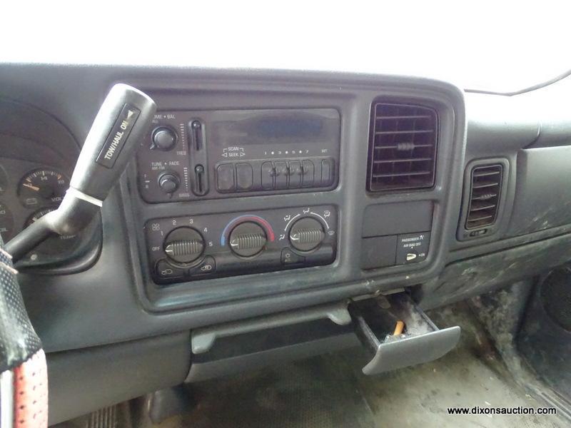 2005 GMC SIERRA PICKUP TRUCK. 279,325 MILES. RACK ON TOP AND 3 HEAVY DUTY STEEL TOOL BOXES IN BACK.