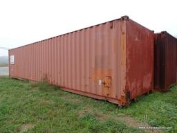40' TRITON STORAGE/SHIPPING CONTAINER. TYPE KB40-DC-55. MADE IN 1998.