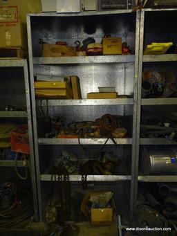 GULF STATES STEEL GALVANIZED STEEL INDUSTRIAL SHELVING WITH 4 SHELVES. MEASURES 46" X 32" X 96"