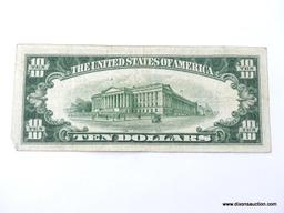 1934C TEN DOLLAR SILVER CERTIFICATE