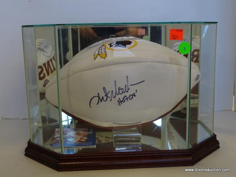 WASHINGTON REDSKINS SIGNED SUPERBOWL PROMOTIONAL FOOTBALL; SIGNED BY ART MONK (NFL HALL OF FAMER).