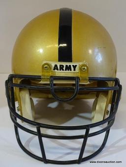 TROPHY HELMET; ARMY TROPHY FOOTBALL HELMET IN METALLIC GOLD AND BLACK. NOT TO BE USED FOR ACTIVE