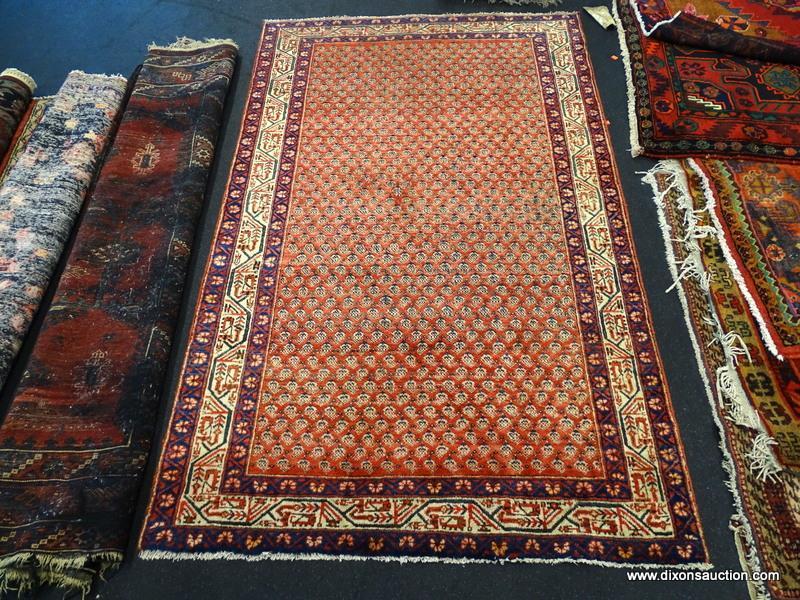 IRAN SEREDAND RUG. MEASURES 4'2" X 6'7".