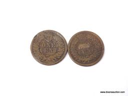 1864, 1879 INDIAN CENTS.