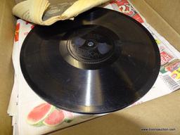 BOX LOT OF EDISON PHONOGRAPH RECORDS WITH TITLES TO INCLUDE SCENE DE BALLET, SOMEWHERE IN HAWAII,