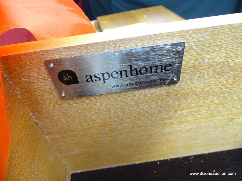 5 DOVETAIL DRAWER CHEST WITH PULLOUT CLOTHING ROD FROM THE HYDE PARK COLLECTION BY ASPENHOME. THIS