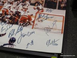 (BAS) UNFRAMED AND AUTOGRAPHED 1980 USA HOCKEY TEAM PHOTOGRAPH WITH COA FROM STEINER SPORTS