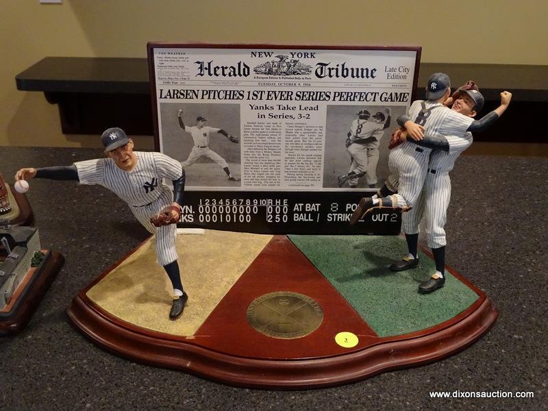 (BAS) THE DANBURY MINT "DON LARSEN'S PERFECT GAME" FIGURINE FROM THE BASEBALL'S GREATEST MOMENTS