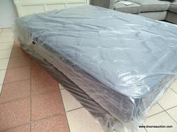 SIGNATURE 12" QUEEN SIZE MATTRESS IN PLASTIC. ITEM IS SOLD AS IS WHERE IS WITH NO GUARANTEES OR