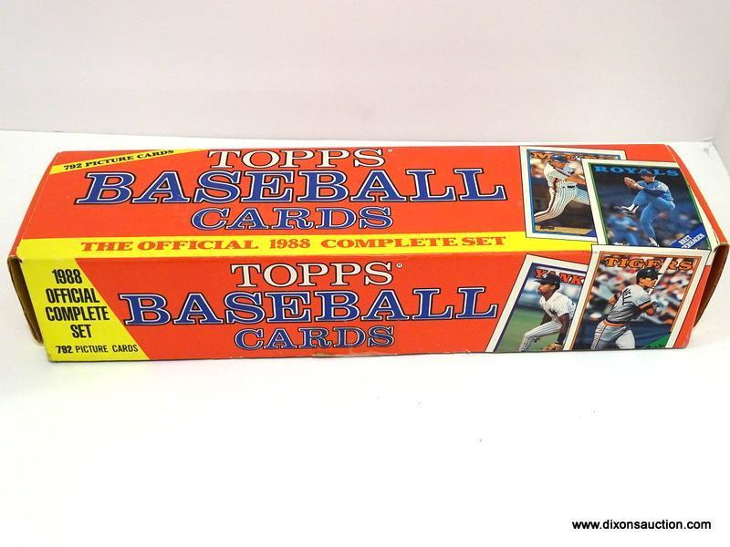 TOPPS 1988 BASEBALL CARDS LOOKS TO BE COMPLETE IN ORIGNAL BOX, PLAYERS INCLUDE JAMIE QUIRK, PAT