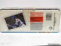 BOWMAN 1990 BASEBALL CARDS COMPLETE SET IN ORGINAL PLASTIC BOX 528 CARDS. ITEM IS SOLD AS IS WHERE