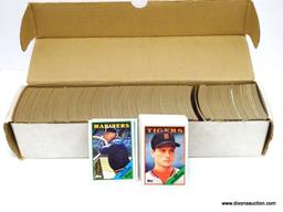 TOPPS 1988 BASEBALL CARDS LOOKS TO BE COMPLETED IN WHITE BOX. ITEM IS SOLD AS IS WHERE IS WITH NO