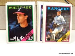 TOPPS 1988 BASEBALL CARDS LOOKS TO BE COMPLETED IN WHITE BOX. ITEM IS SOLD AS IS WHERE IS WITH NO