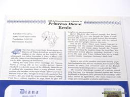 OFFICIAL INTERNATIONAL TRIBUTES TO PRINCESS DIANA (1 FROM BENIN AND 1 FROM TONGA). ITEM IS SOLD AS