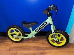 (S12L) 12 INCH GO PLUS KIDS BALANCE BIKE SCOOTER WITH BRAKES AND BELL-GREEN TY571746GN