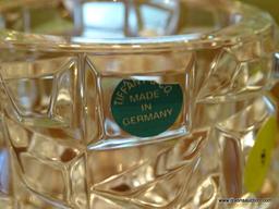 (DR) PR. OF TIFFANY CO. (PAPER LABEL) CRYSTAL PIER OR VOTIVE CANDLEHOLDERS- 4 IN H,ITEM IS SOLD AS