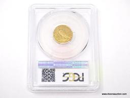 1910 $2.50 GOLD INDIAN - AU 55. GRADED BY PCGS.