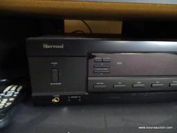 (LR) SHERWOOD AM/ FM STEREO RECEIVER- MODEL- RX-4108, ITEM IS SOLD AS IS WHERE IS WITH NO GUARANTEES