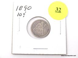 1890 Dime - Seated Liberty