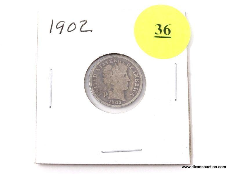 1902 Dime - Barber