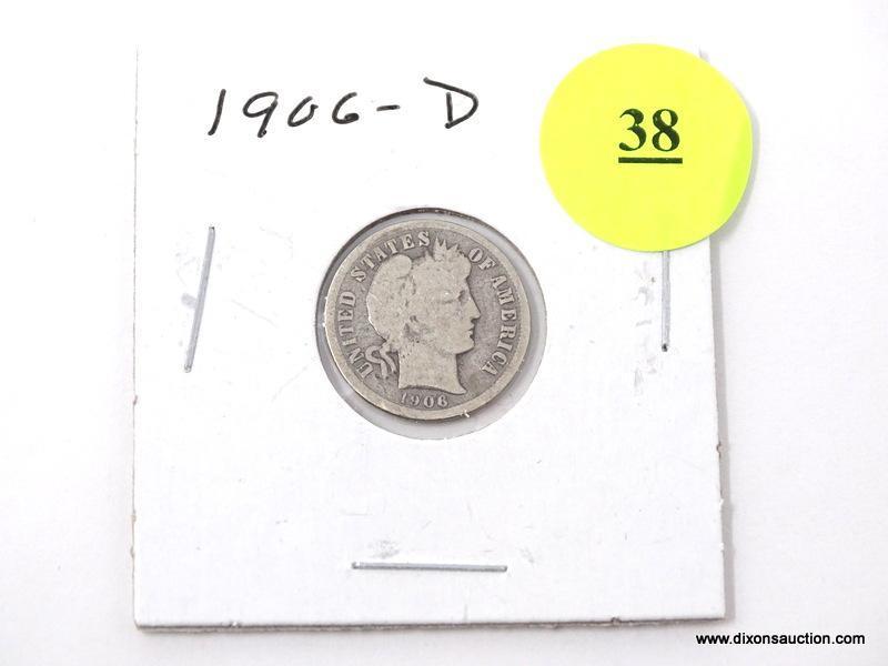 1906-D Dime - Barber