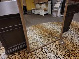 (R1) ASPENHOME PROVIDENCE FLOOR LENGTH MIRROR. MEASURES 34 IN X 65 IN. ITEM IS SOLD AS IS WHERE IS