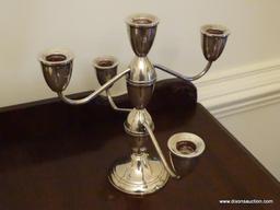 (DR) DUCHIN STERLING CANDELABRA- 10 IN X 10 IN, ITEM IS SOLD AS IS WHERE IS WITH NO GUARANTEES OR