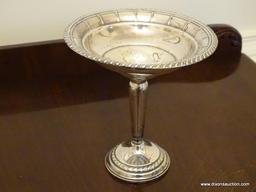 (DR) COLUMBIA STERLING COMPOTE- 7.5 IN H, ITEM IS SOLD AS IS WHERE IS WITH NO GUARANTEES OR