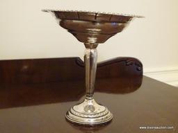 (DR) COLUMBIA STERLING COMPOTE- 7.5 IN H, ITEM IS SOLD AS IS WHERE IS WITH NO GUARANTEES OR