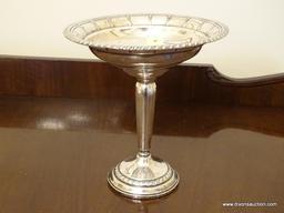 (DR) COLUMBIA STERLING COMPOTE- 7.5 IN H, ITEM IS SOLD AS IS WHERE IS WITH NO GUARANTEES OR