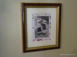 (FR) 2 PC. FRAMED ARTWORK LOT TO INCLUDE: AN INSPIRATIONAL QUOTE "LOVE MAKES OUR HOUSE A HOME" & A