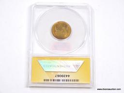 1909 VDB LINCOLN WHEAT PENNY - MS 65 RED - GRADED BY ANACS #4439067.