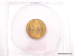 1909 VDB LINCOLN WHEAT PENNY - MS 65 RED - GRADED BY ANACS #4439067.