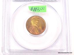 1909 VDB LINCOLN WHEAT PENNY - MS 65 RB - GRADED BY PCGS #2424.65/20506615.